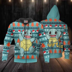 Squirtle Anime Pokemon Manga Ugly Christmas Sweater 1k943 Fan Gift Stylist Unisex Cartoon Graphic Outfits Aop 3d Hoodie