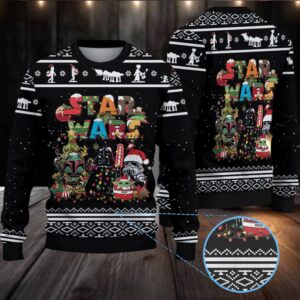 Star Wars Christmas Knitted Sweater Star Wars Christmas Knitted Sweater