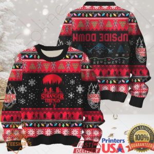 Stranger Things Upside Down Christmas Ugly Christmas Sweater