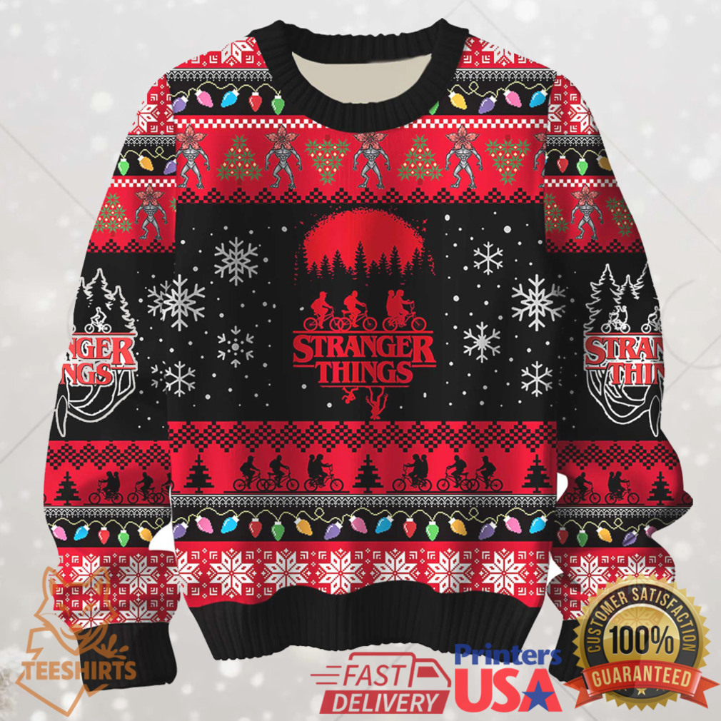 Stranger Things Upside Down Christmas Ugly Christmas Sweater Stranger Things Upside Down Christmas Ugly Christmas Sweater