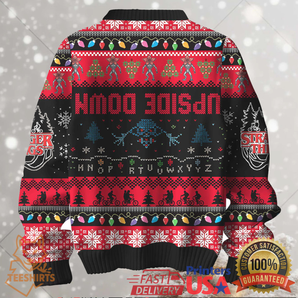 Stranger Things Upside Down Christmas Ugly Christmas Sweater Stranger Things Upside Down Christmas Ugly Christmas Sweater