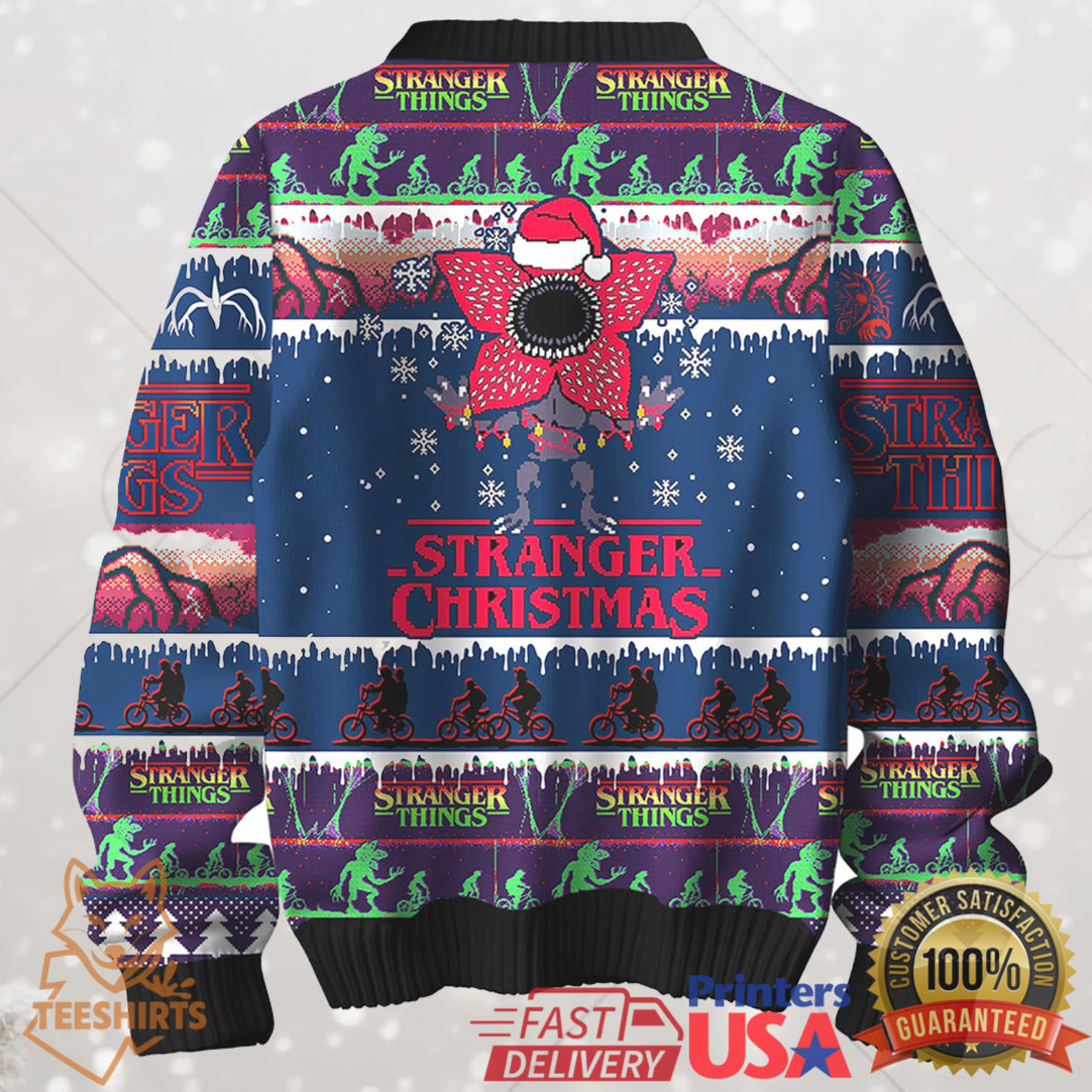 Stranger Things Upside Down Ugly Christmas Sweater Stranger Things Upside Down Ugly Christmas Sweater