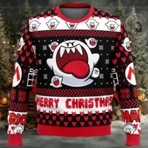 Super Mario Bros Christmas Ugly Sweater Super Mario Bros Christmas Ugly Sweater