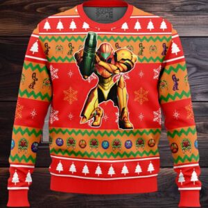 Super Metroid Ugly Christmas Sweater
