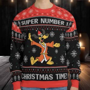 Super Number One Hong Kong Phooey Ugly Christmas Sweatshirt