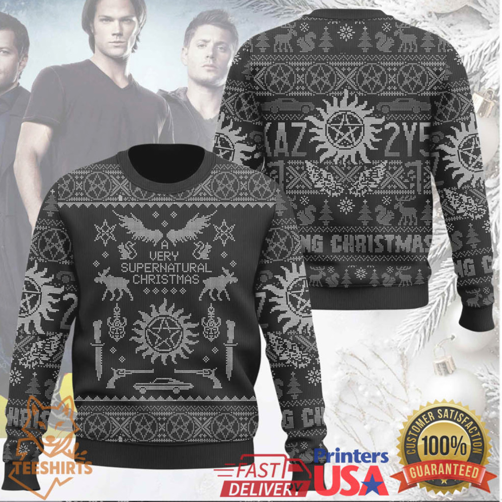 Supernatural Christmas Ugly Sweater, Hunting Things The Family Business Sweater Supernatural Christmas Ugly Sweater, Hunting Things The Family Business Sweater