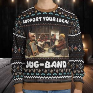 Support Your Local Band Ugly Christmas Sweatshirt