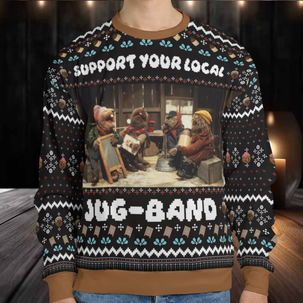 Support Your Local Band Ugly Christmas Sweatshirt Support Your Local Band Ugly Christmas Sweatshirt