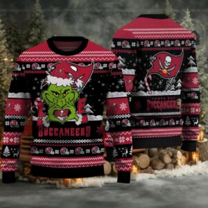 Tampa Bay Buccaneers NFL Grinch Love Ugly Christmas Sweater Tampa Bay Buccaneers NFL Grinch Love Ugly Christmas Sweater