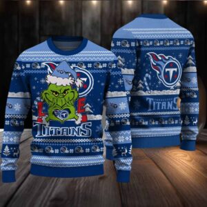 Tennessee Titans NFL Grinch Love Ugly Christmas Sweater