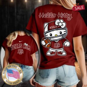 Texas A&M Aggies NCAA Hello Kitty Shirt