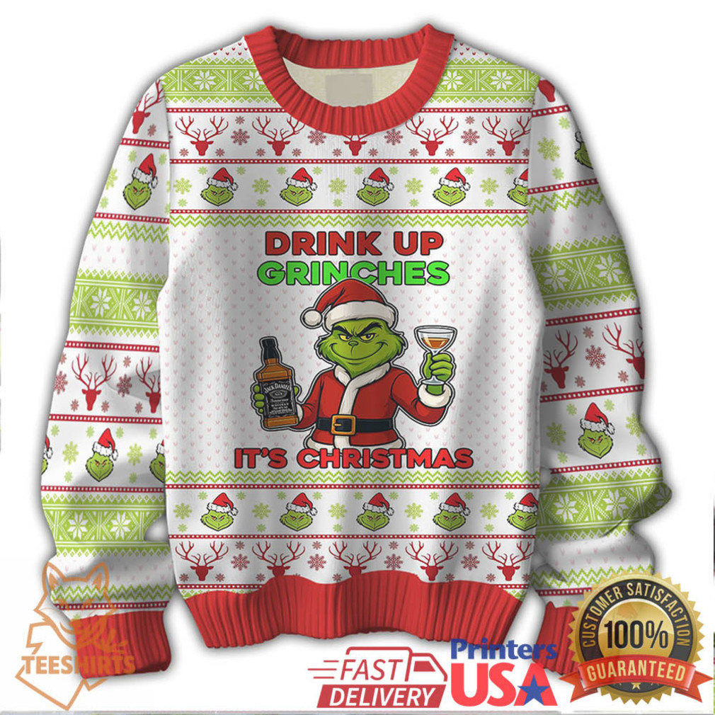 The Grinch Drink Up Grinches Christmas 2025 Sweater The Grinch Drink Up Grinches Christmas 2025 Sweater