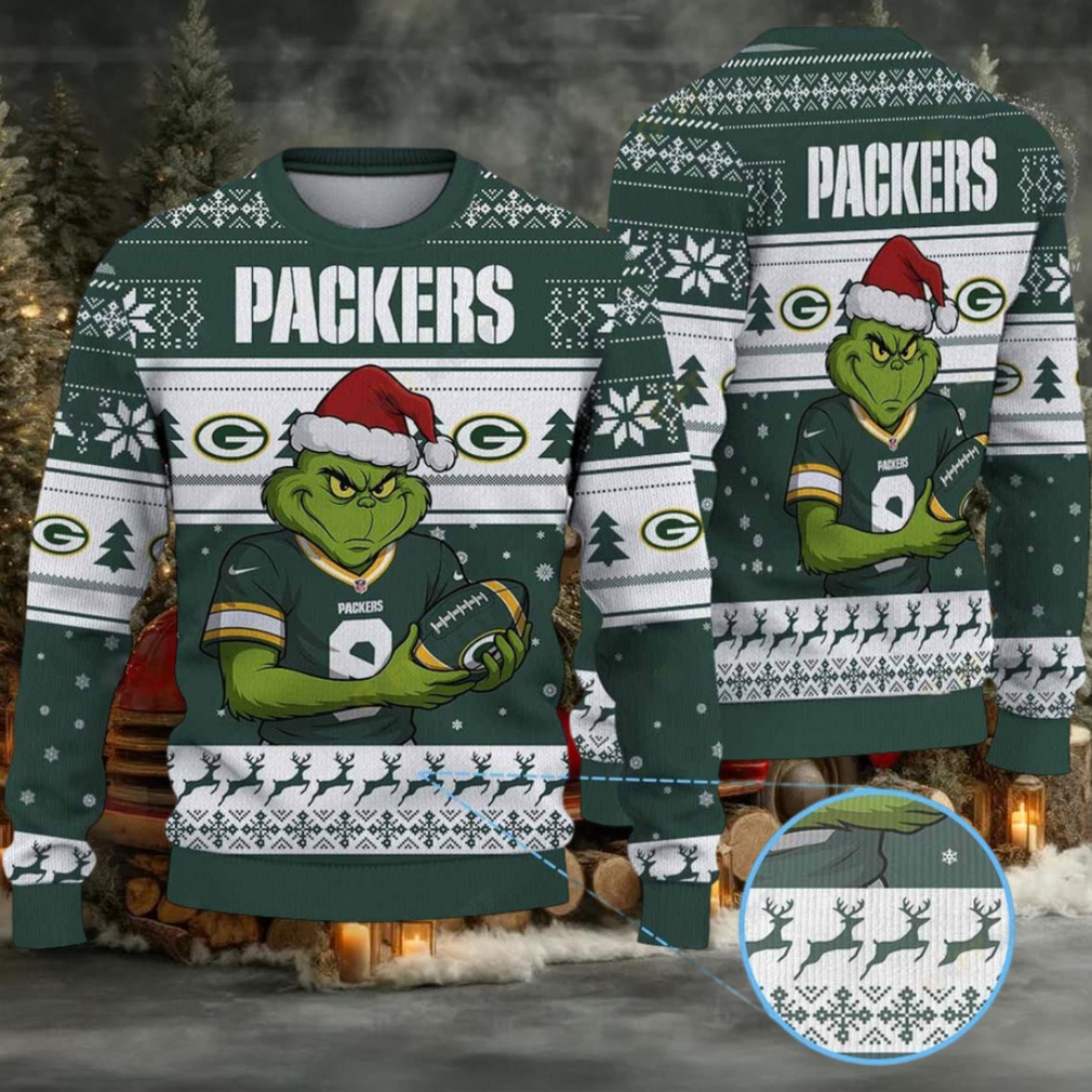 The Grinch Stole Green Bay Packers NFL Ugly Christmas Sweater The Grinch Stole Green Bay Packers NFL Ugly Christmas Sweater