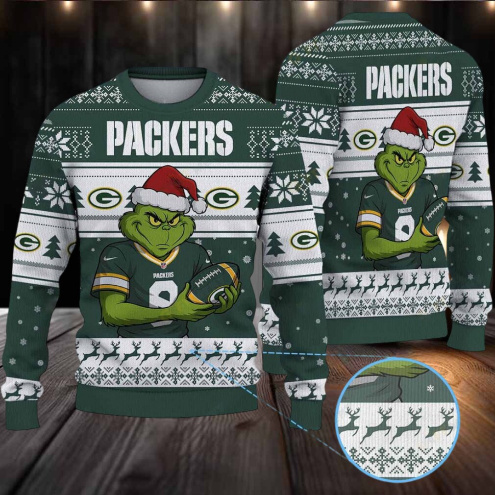 The Grinch Stole Green Bay Packers NFL Ugly Christmas Sweater The Grinch Stole Green Bay Packers NFL Ugly Christmas Sweater