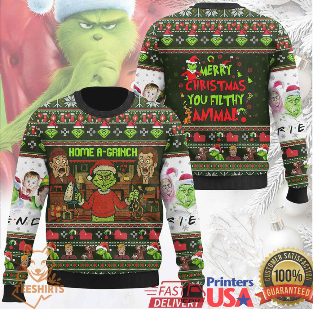 The Grinch and Home Alone Mashup Ugly Christmas Jumper The Grinch and Home Alone Mashup Ugly Christmas Jumper