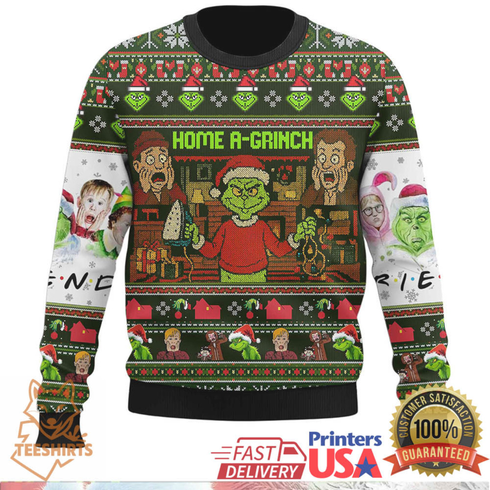 The Grinch and Home Alone Mashup Ugly Christmas Jumper The Grinch and Home Alone Mashup Ugly Christmas Jumper