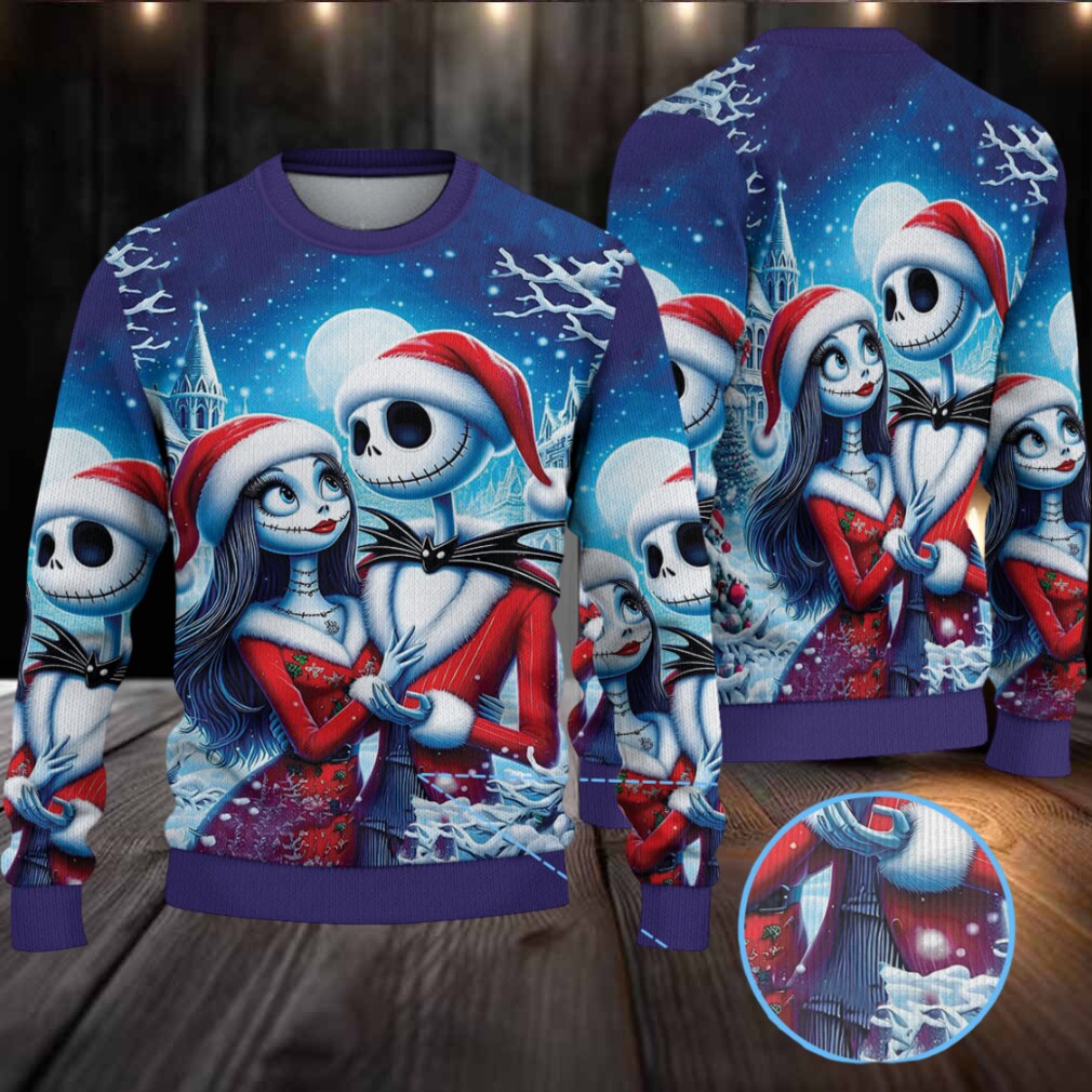 The Nightmare Before Christmas Jack And Sally Christmas Knitted Sweater The Nightmare Before Christmas Jack And Sally Christmas Knitted Sweater