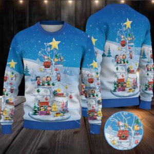 The Peanuts Snoopy Christmas Knitted Sweater The Peanuts Snoopy Christmas Knitted Sweater