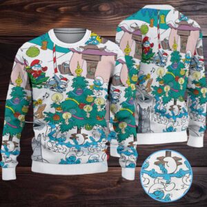 The Smurf Christmas Knitted Sweater