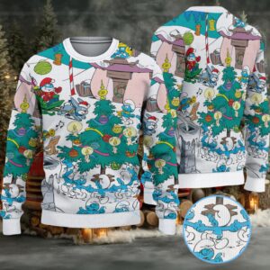 The Smurf Christmas Knitted Sweater
