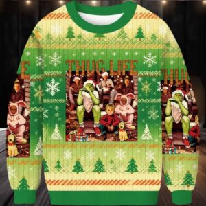 Thug Life Christmas Movie Friends Christmas Ugly sweater