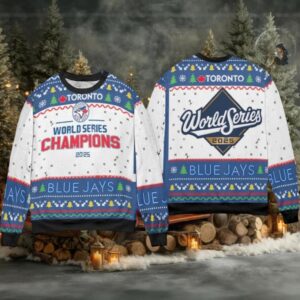 Toronto Blue Jays World Series 2025 Ugly Christmas Sweater Men Women