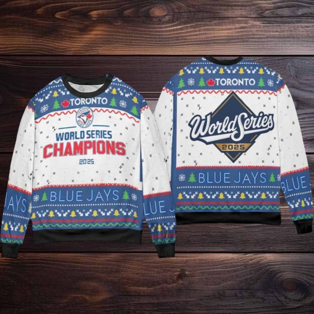 Toronto Blue Jays World Series 2025 Ugly Christmas Sweater Men Women Toronto Blue Jays World Series 2025 Ugly Christmas Sweater Men Women