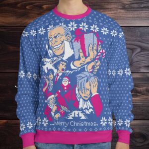 Turnabout Christmas ACE Attorney AOP Ugly Christmas Sweatshirt