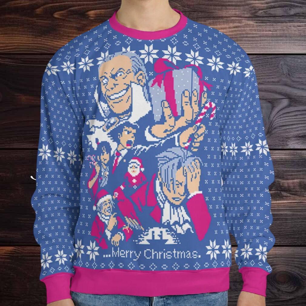 Turnabout Christmas ACE Attorney AOP Ugly Christmas Sweatshirt Turnabout Christmas ACE Attorney AOP Ugly Christmas Sweatshirt