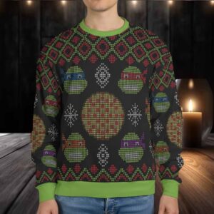 Turtle Power TMNT Ugly Christmas Sweatshirt