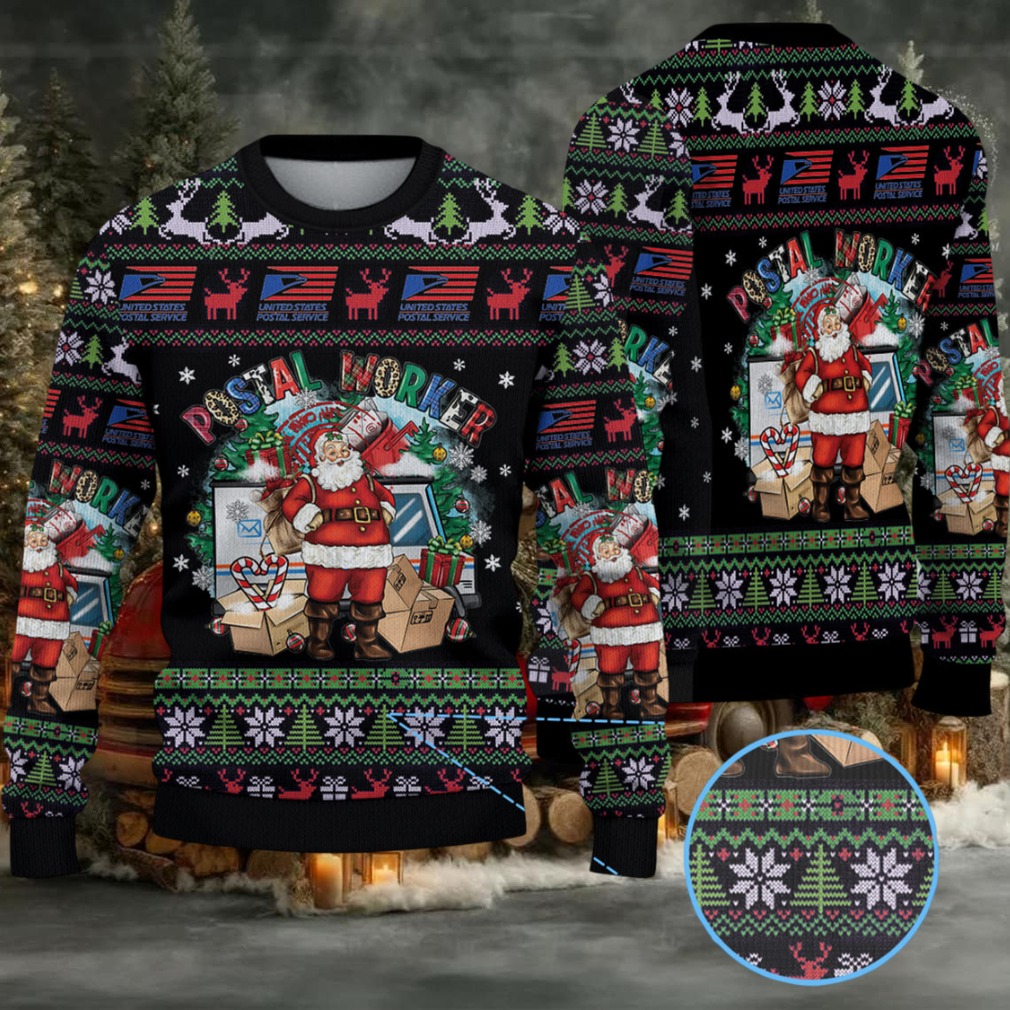 United States Postal Service Christmas Knitted Sweater United States Postal Service Christmas Knitted Sweater