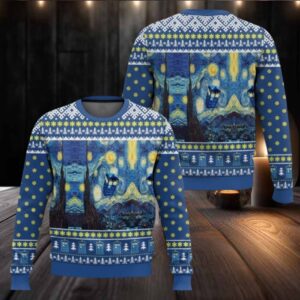 Van Gogh Starry Night Doctor Who Christmas Sweater