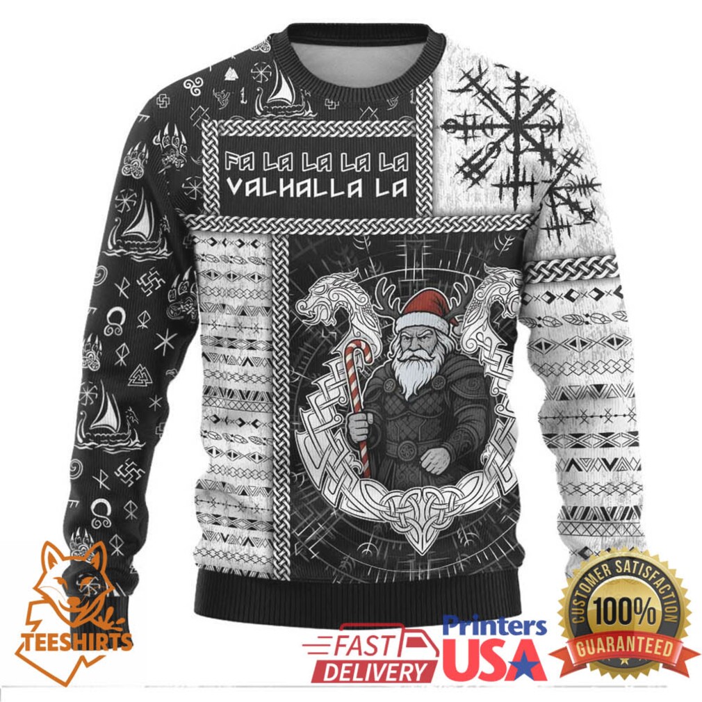 Viking Christmas Ugly Christmas Sweater Fa La La La Valhalla La Viking Christmas Ugly Christmas Sweater Fa La La La Valhalla La