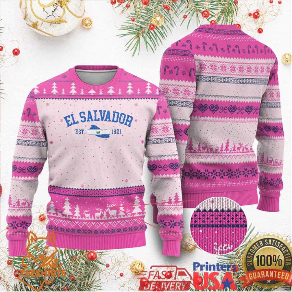 Vintage El Salvador Map Ugly Christmas Sweater Salvadoran Independence Day Jersey Letters Vintage El Salvador Map Ugly Christmas Sweater Salvadoran Independence Day Jersey Letters
