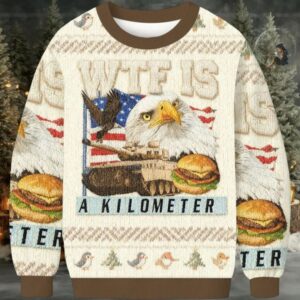 WTF Is A Kilometer Meme Christmas Ugly Sweater
