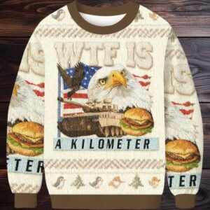 WTF Is A Kilometer Meme Christmas Ugly Sweater