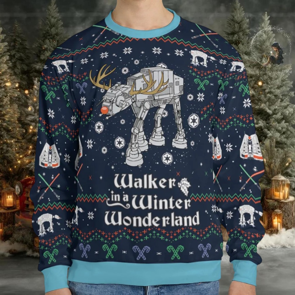 Walker In A Winter Wonderland Star Wars Ugly Christmas Sweatshirt Walker In A Winter Wonderland Star Wars Ugly Christmas Sweatshirt