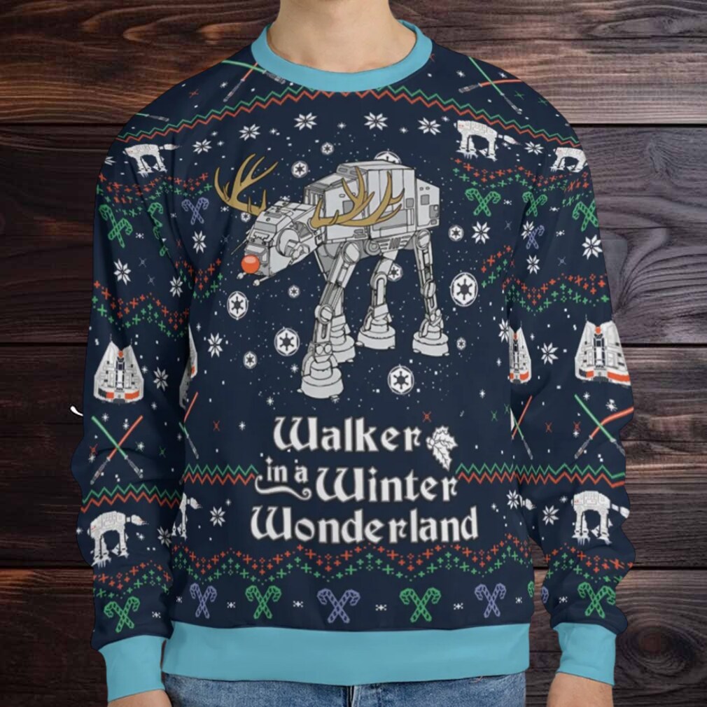 Walker In A Winter Wonderland Star Wars Ugly Christmas Sweatshirt Walker In A Winter Wonderland Star Wars Ugly Christmas Sweatshirt