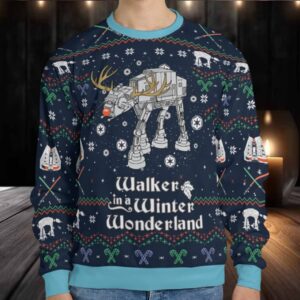 Walker In A Winter Wonderland Star Wars Ugly Christmas Sweatshirt