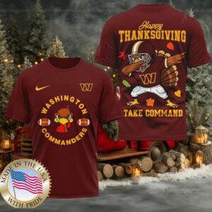 Washington Commanders NFL Turkey Game Happy Thanksgiving Shirt