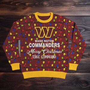 Washington Commanders Official NFL Christmas Ugly Sweater