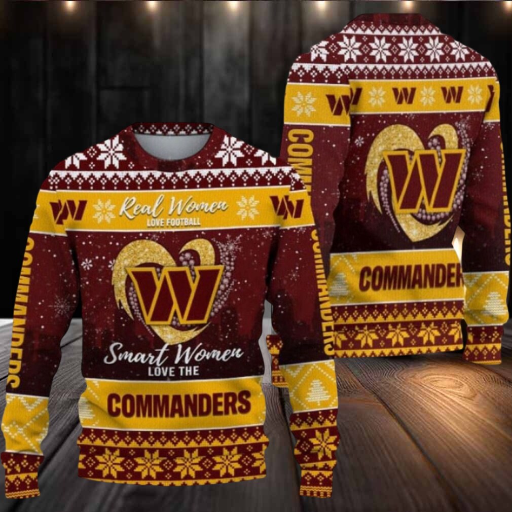 Washington Commanders Real Women Love Football Ugly Christmas Sweater Men Women For Sale Washington Commanders Real Women Love Football Ugly Christmas Sweater Men Women For Sale