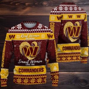 Washington Commanders Real Women Love Football Ugly Christmas Sweater Men Women For Sale