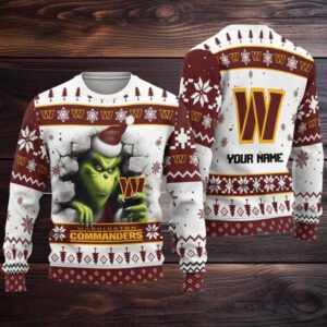 Washington Commanders Ugly Christmas Sweater