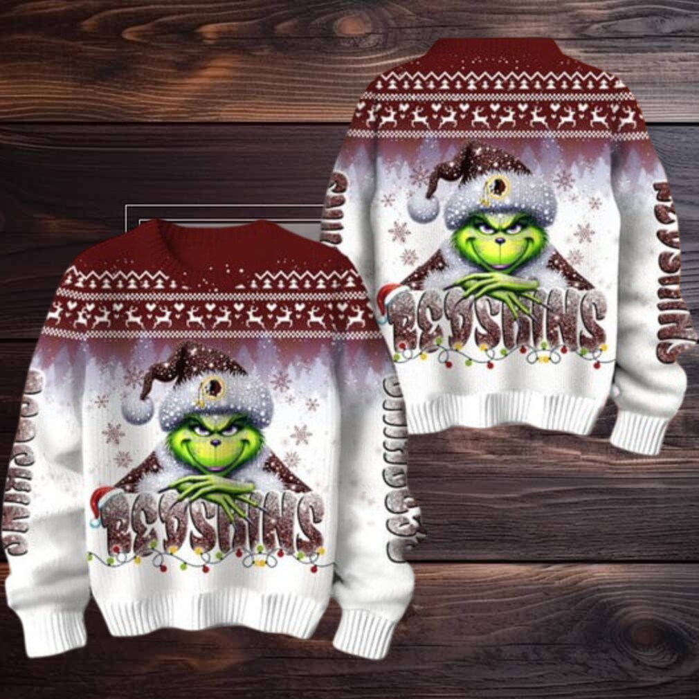 Washington Redskin Grinch Stolen Christmas Sweater Washington Redskin Grinch Stolen Christmas Sweater