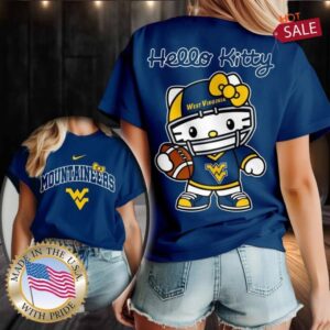 West Virginia Mountaineers NCAA Hello Kitty Shirt