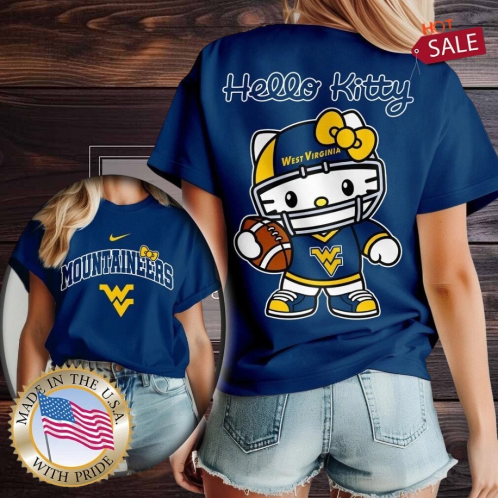 West Virginia Mountaineers NCAA Hello Kitty Shirt West Virginia Mountaineers NCAA Hello Kitty Shirt