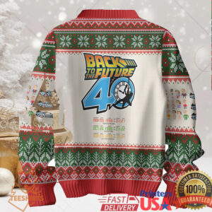 Where We're Going, We Don't Need Sleighs BTTF DeLorean Ugly Sweater