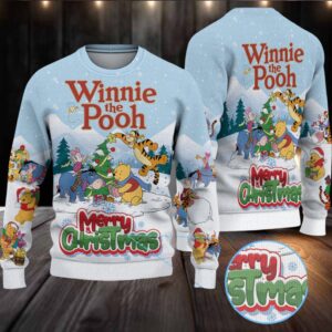 Winnie The Pooh Christmas Knitted Sweater Winnie The Pooh Christmas Knitted Sweater