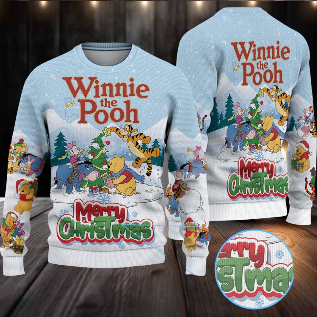 Winnie The Pooh Christmas Knitted Sweater Winnie The Pooh Christmas Knitted Sweater